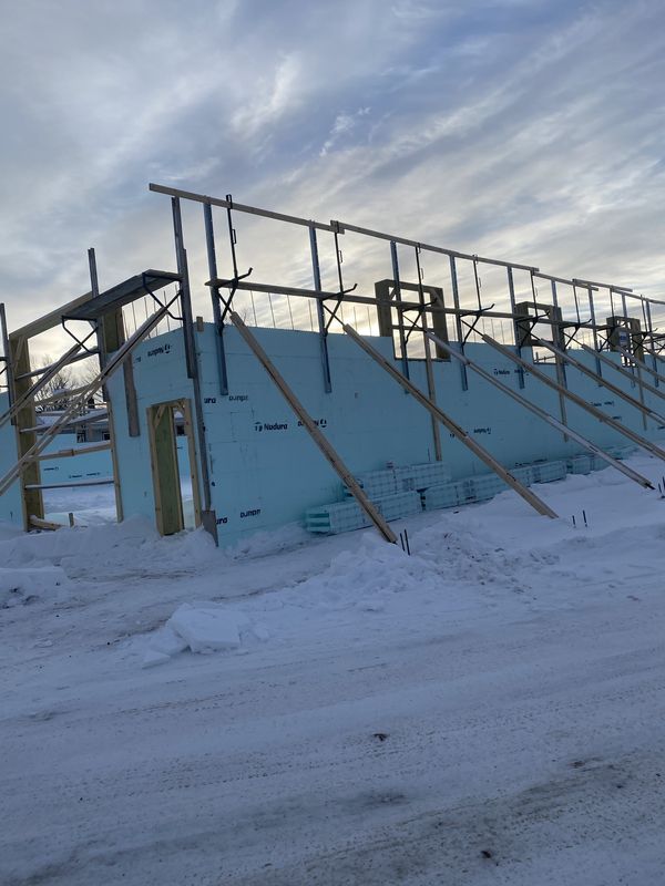 Winter ICF foundation
