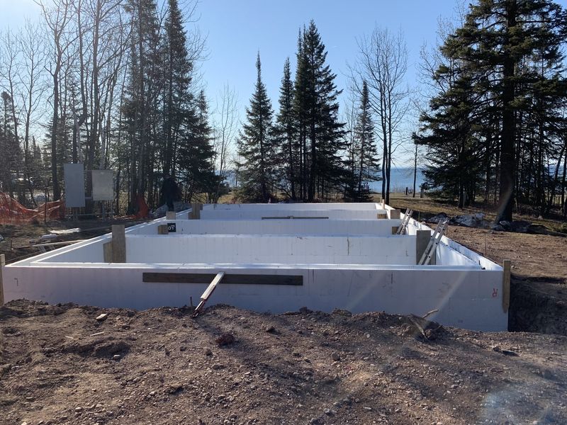 Spring ICF foundation walls