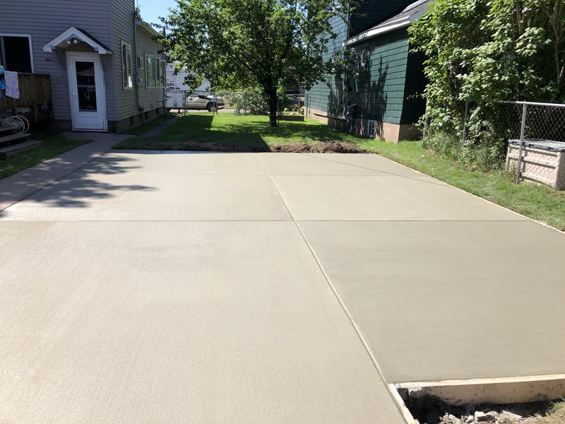 Large residential driveway