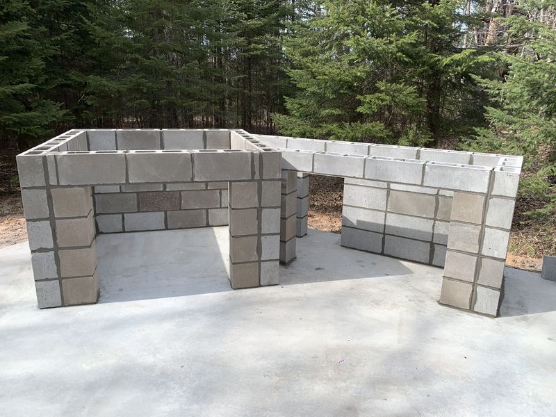 Outdoor pizza oven build