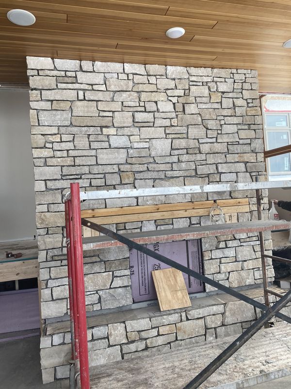 Premium natural stone wall