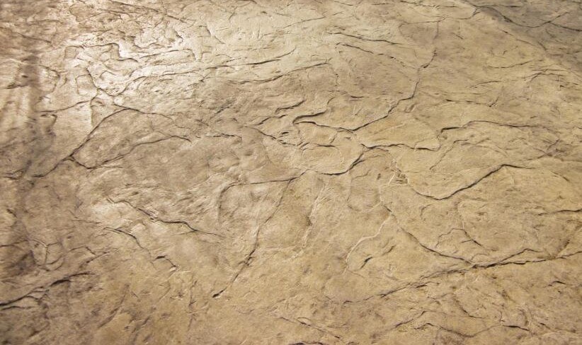 Oxford Slate stamped concrete pattern - irregular natural stone texture
